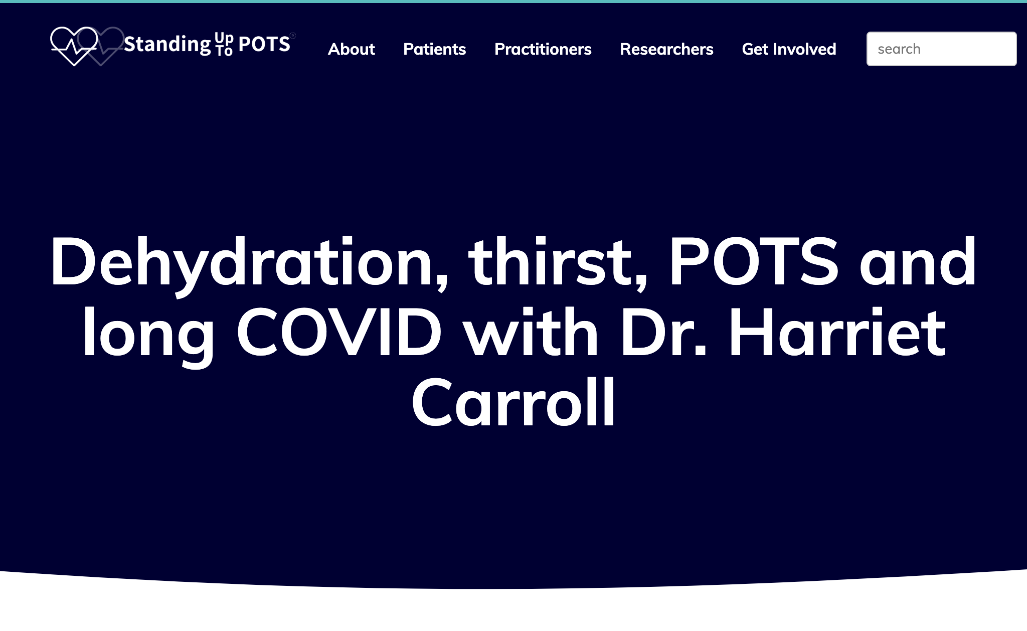 Dehydration, thirst, POTS and long COVID with Dr. Harriet Carroll