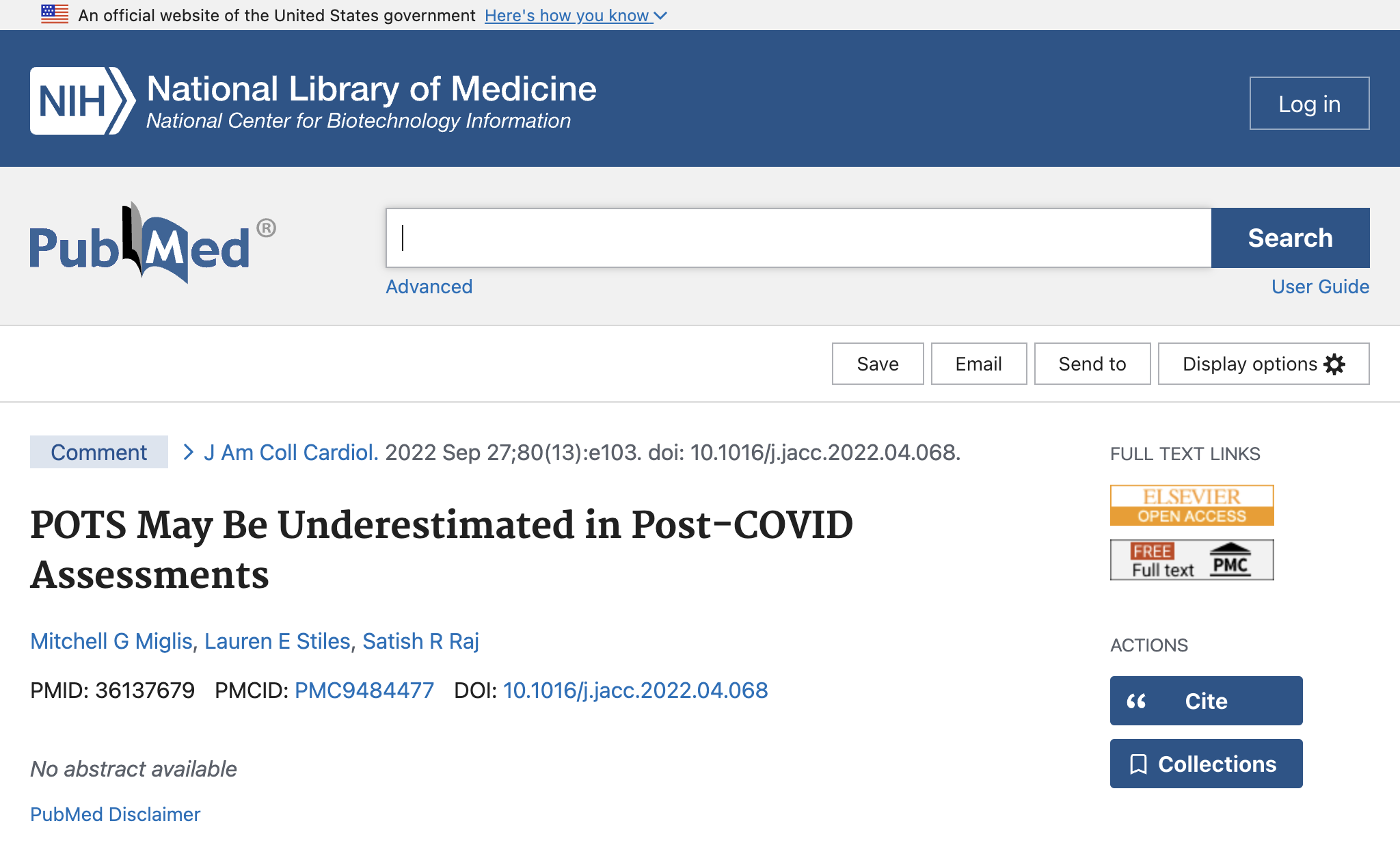 POTS May Be Underestimated in Post-COVID Assessments.
