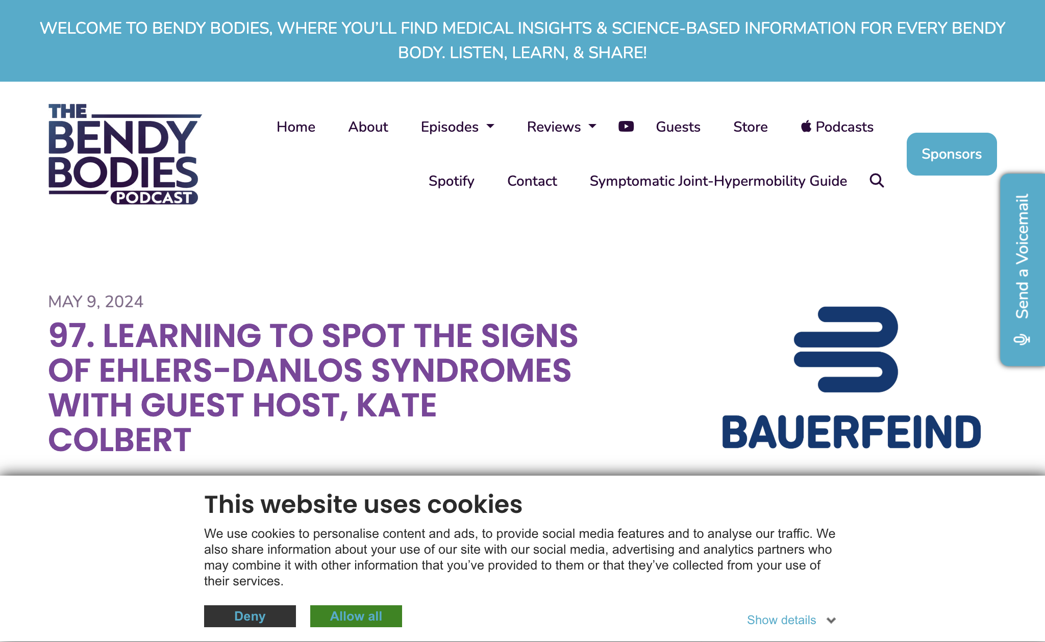 97. Learning to Spot the Signs of Ehlers-Danlos Syndromes with Guest Host, Kate Colbert
