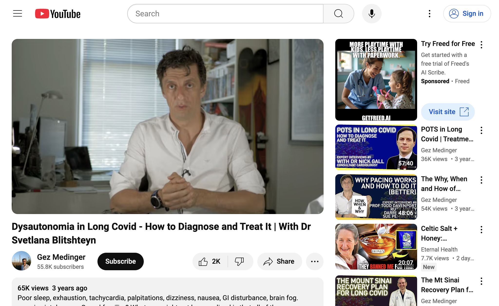 Dysautonomia in Long Covid - How to Diagnose and Treat It | With Dr Svetlana Blitshteyn